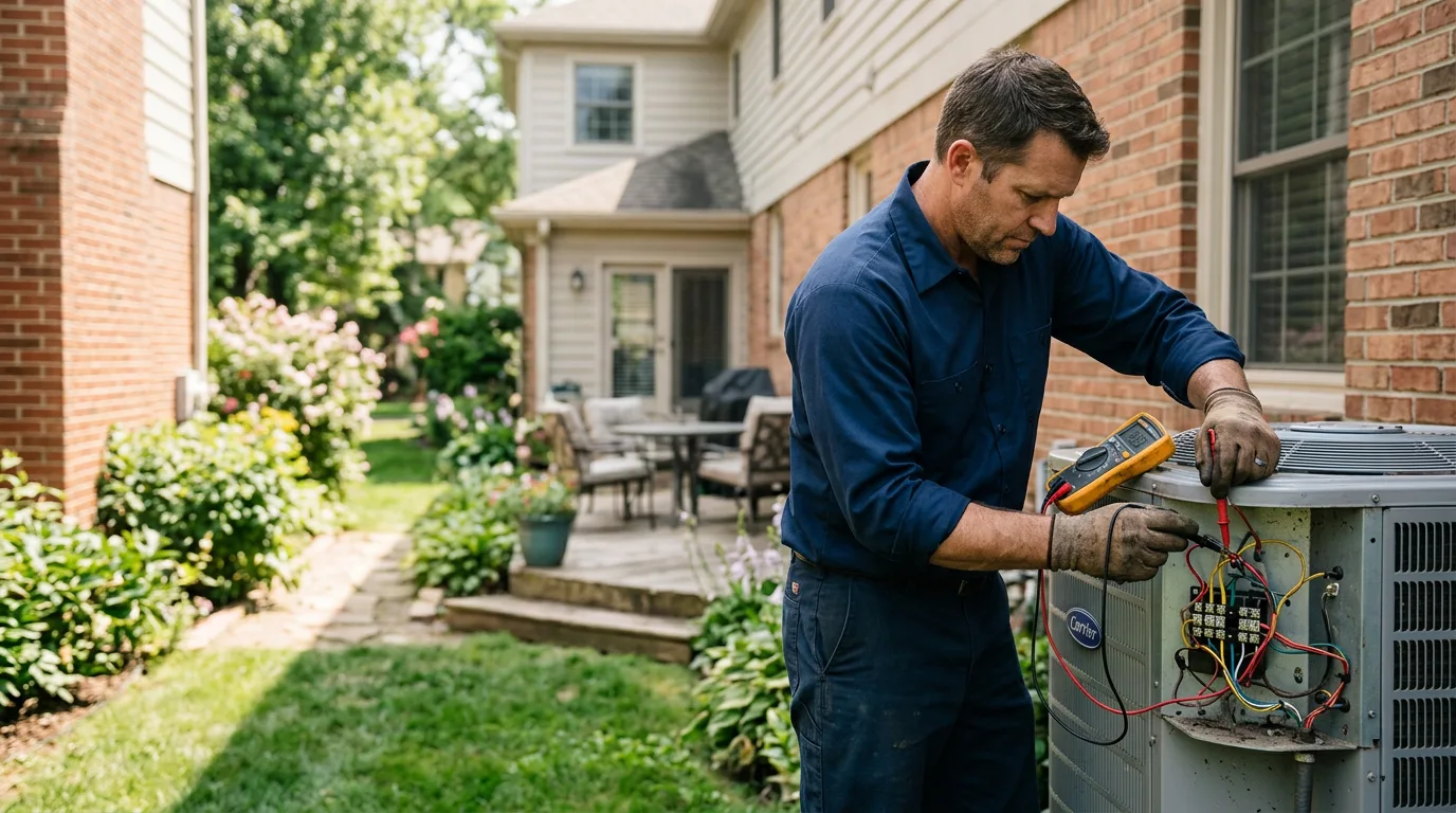 HVAC technician working near Plymouth, NC